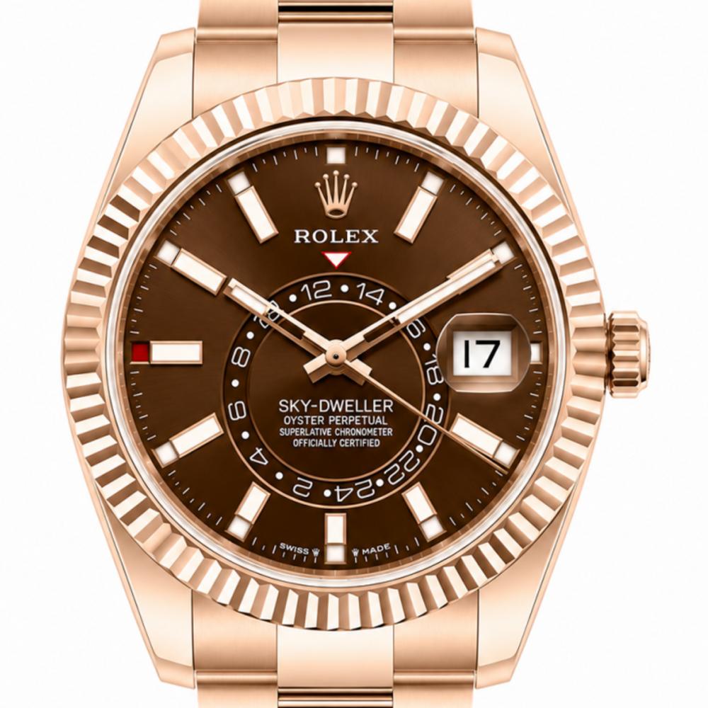 Rolex 18K Rose Gold Sky-Dweller 42MM 336935 Watch